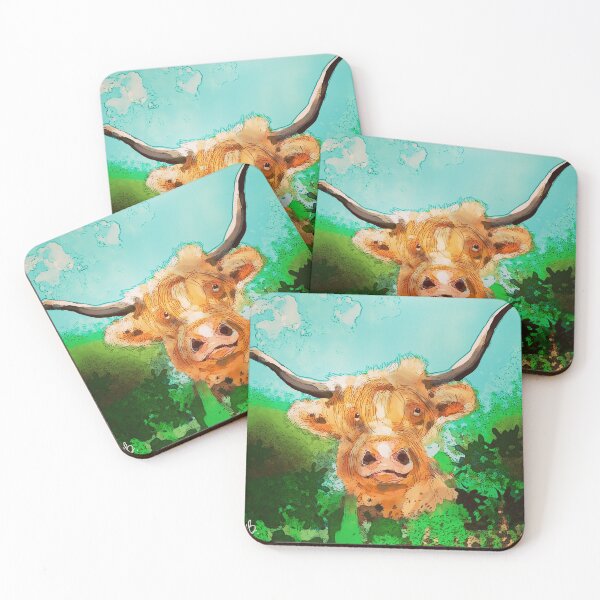 Item preview, Highland cow designed and sold by Julia Grammer-Begley.