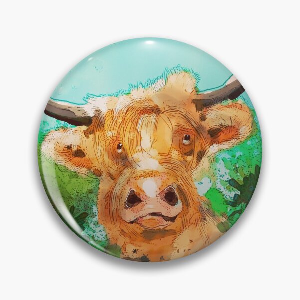 Item preview, Highland cow designed and sold by Julia Grammer-Begley.