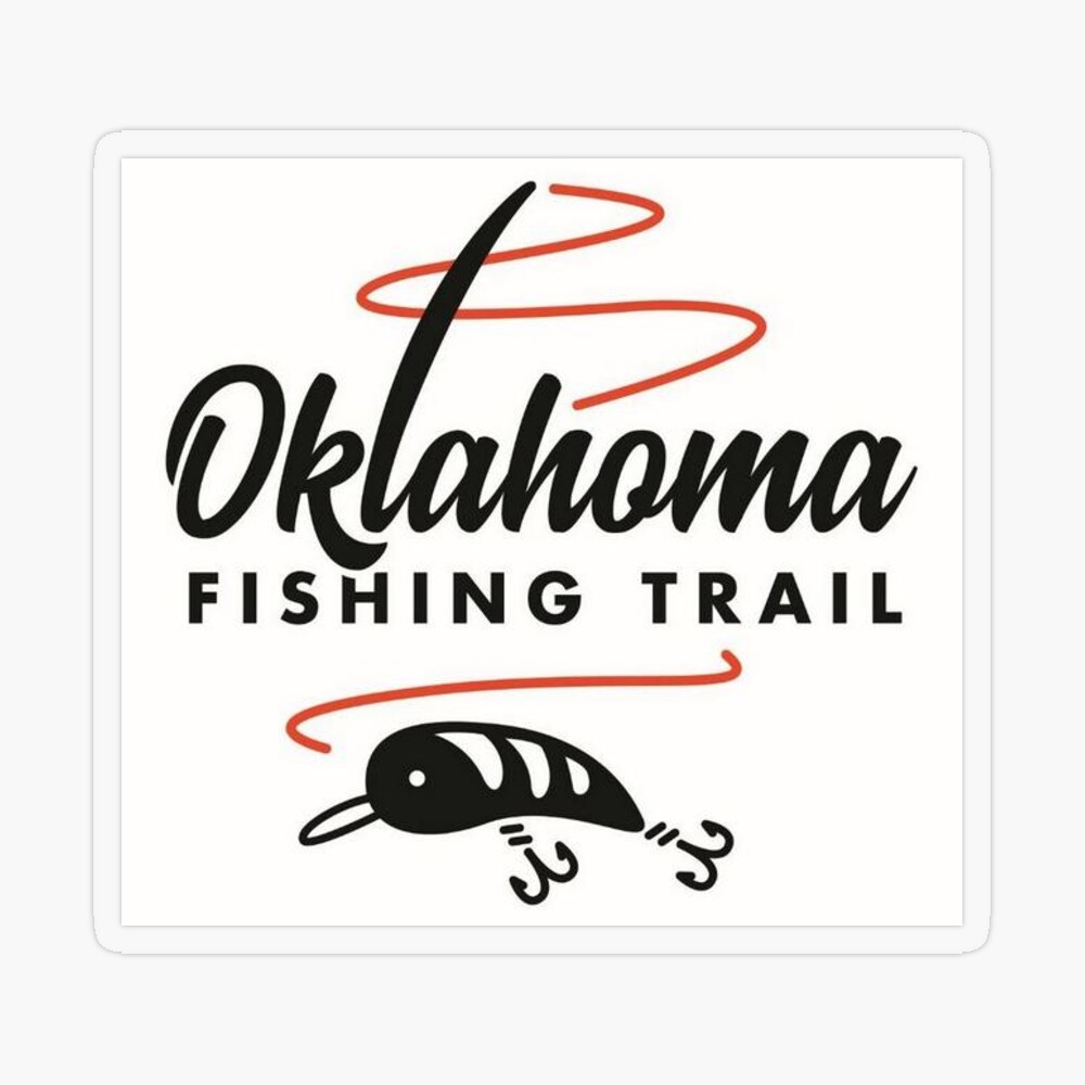 Oklahoma Fishing Trail Get Hooked - Bubble-free Sticker