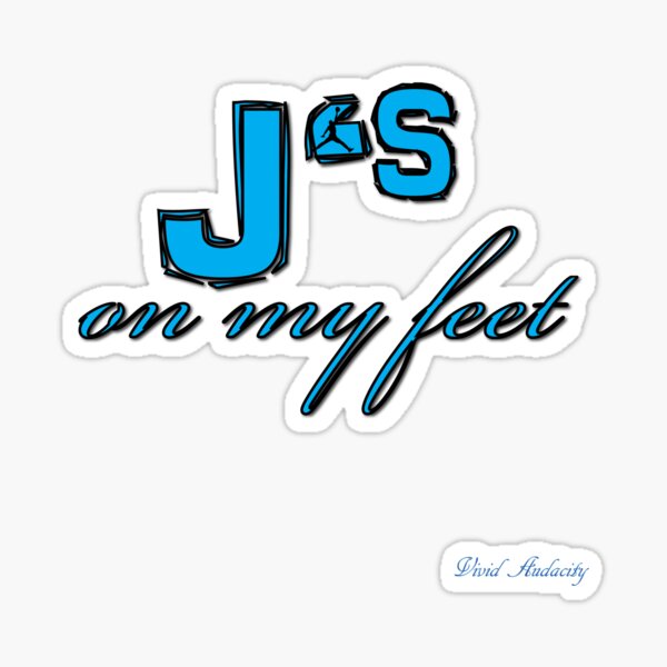 Vista previa del artículo con la obra «J'S EN MIS PIES», diseñado y vendido por VividAudacity.