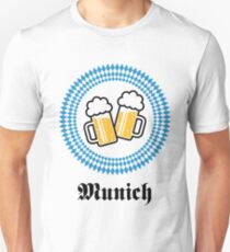 Munich 2 Beer (Bavaria Germany) Slim Fit T-Shirt