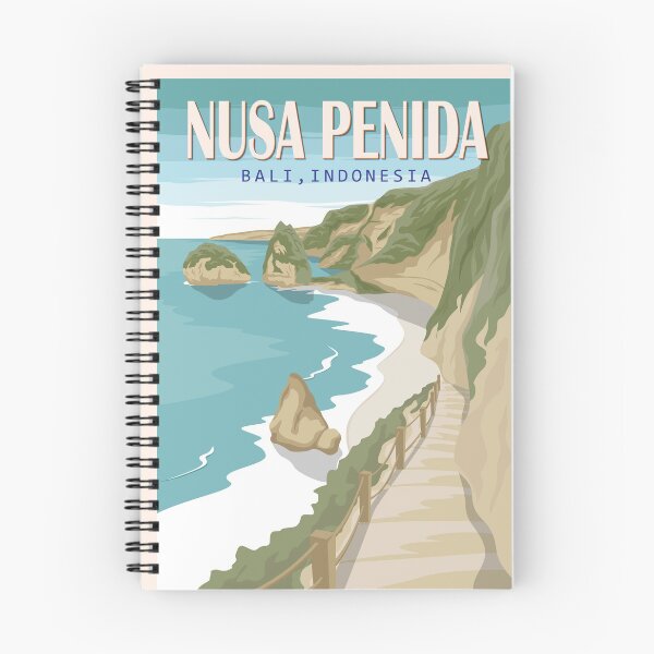 Aperçu de l'œuvre Nusa Penida Beach Bali Indonésie Vintage créée et vendue par KrisSidDesigns.