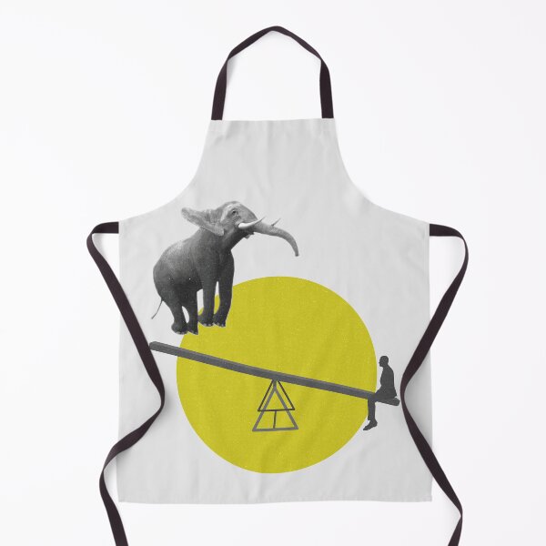 Item preview, An Elephant & A Person Playing on Seesaw designed and sold by AhmedBuhaisi.