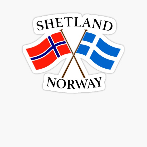 Artikel-Vorschau von Shetland/Norwegen - Flaggenmotiv, designt und verkauft von Shel-Tees.