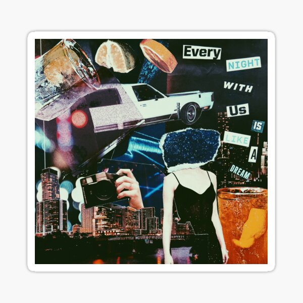Artikel-Vorschau von New Romantics-Collagendruck, designt und verkauft von You-Drew-Stars.