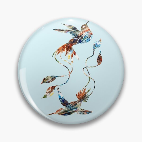 Item preview, Colors of earth abstract hummingbirds designed and sold by TitaCris.