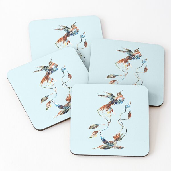 Item preview, Colors of earth abstract hummingbirds designed and sold by TitaCris.