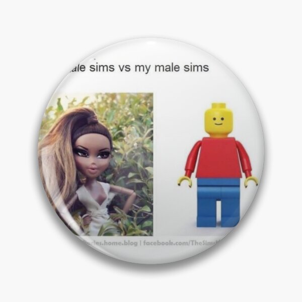 Item preview, funny Sims 4 female male meme designed and sold by Hellomydesign.