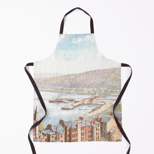 Item preview, Vintage Illustration of Rothesay from Chapel Hill, Argyll & Bute designed and sold by yourscotland.