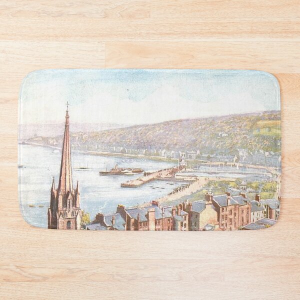 Item preview, Vintage Illustration of Rothesay from Chapel Hill, Argyll & Bute designed and sold by yourscotland.