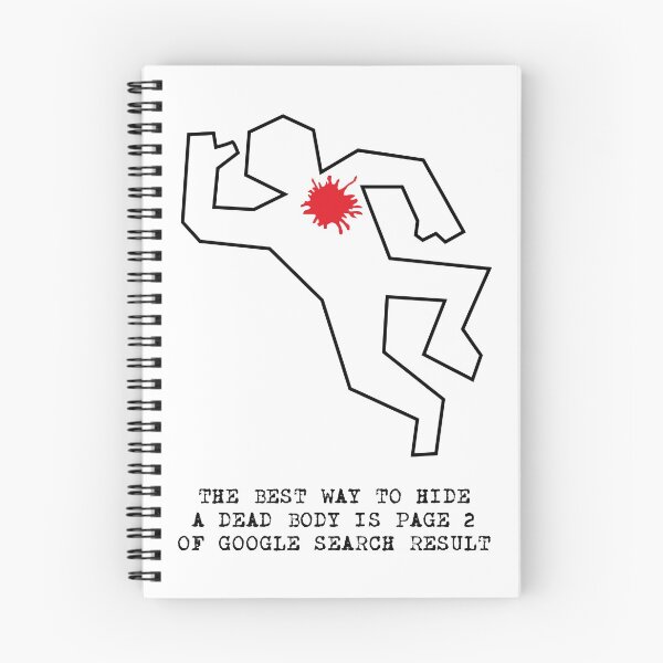 Item preview, The best way to hide a dead body is page 2 of Google search result designed and sold by cinemadnesshirt.