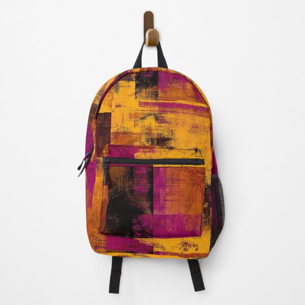 Item preview, Abstract Nights: Black, Orange, Brown, and Boysenberry Pattern designed and sold by CoCDesigns.
