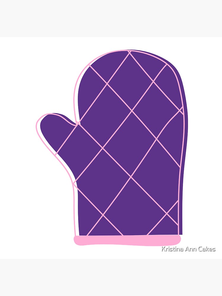 Cute Colorful Oven Mitt Sticker for Sale by Kristina Ann Cakes