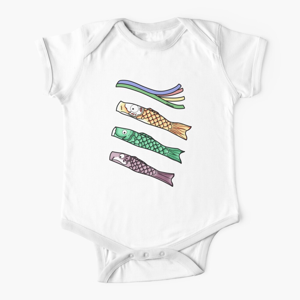 Koinobori - Japanese carp-shaped wind socks Baby One-Piece