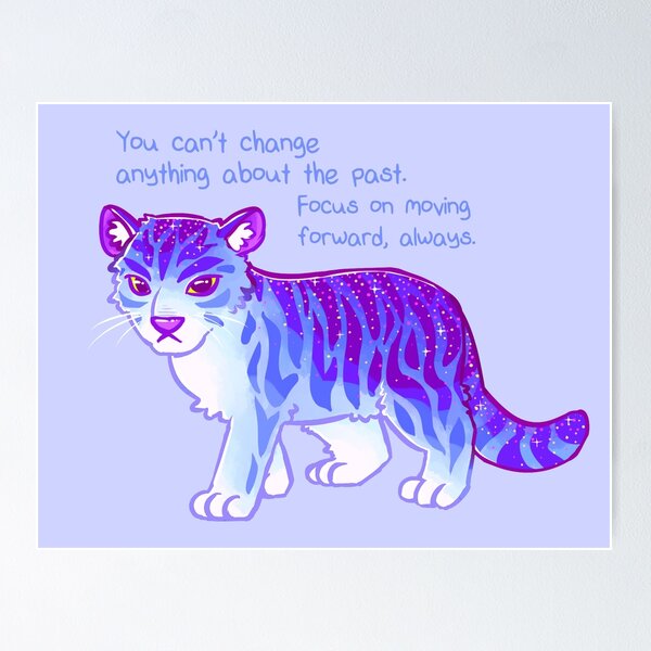 Item preview, "Focus on Moving Forward" Tiger designed and sold by thelatestkate.