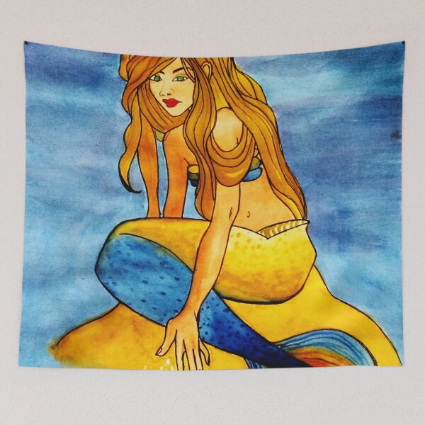 Item preview, Eager Mermaid designed and sold by LataArtStudio.