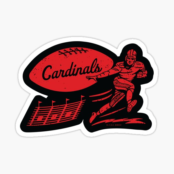 Arizona Cardinals Decal Skull Logo 7X5 Sticker