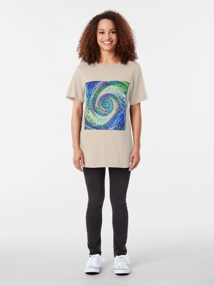 Alternate view of Vortex dragon #DeepDream B Slim Fit T-Shirt