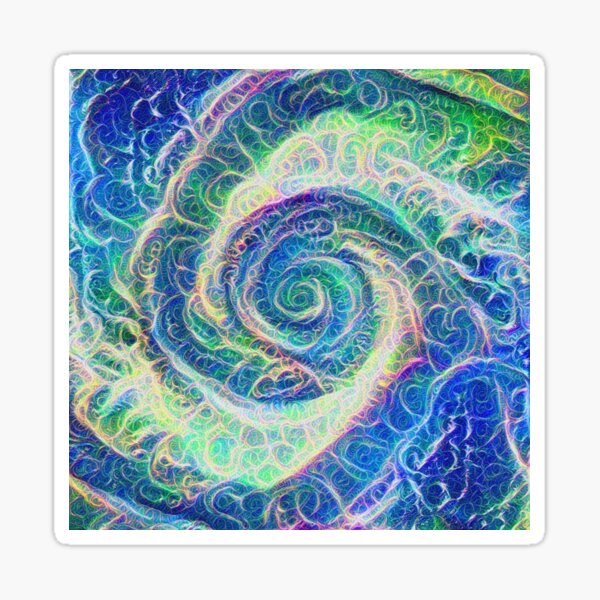 Vortex dragon #DeepDream B Sticker
