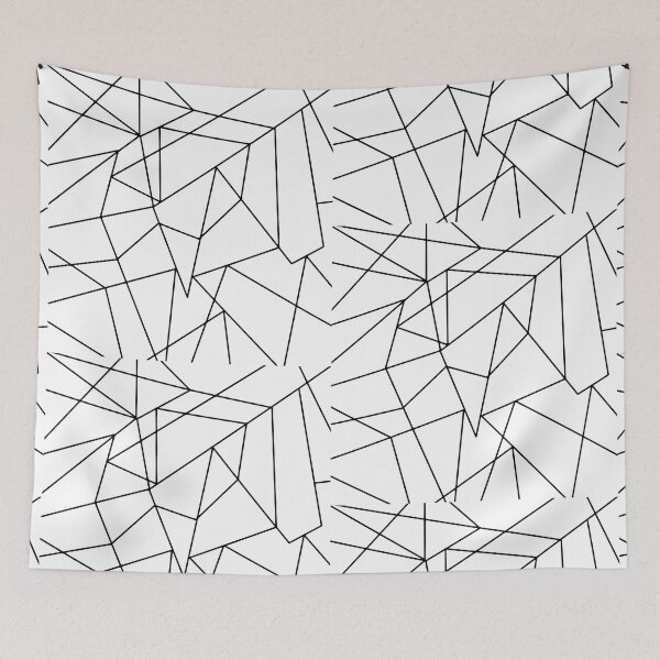 Item preview, Simple Modern Black and White Geometric Pattern designed and sold by Blkstrawberry.
