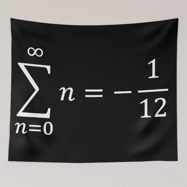 Item preview, sum of all natural numbers, calculus and math designed and sold by NoetherSym.
