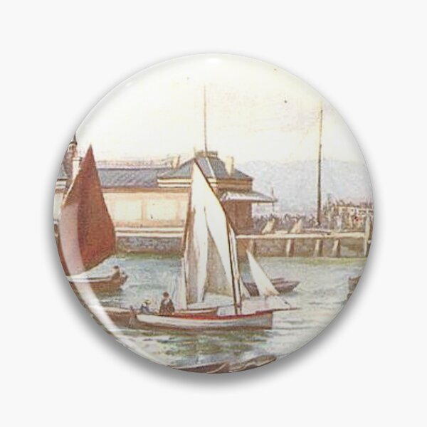 Item preview, Vintage Illustration of Rothesay Harbour and Pier designed and sold by yourscotland.