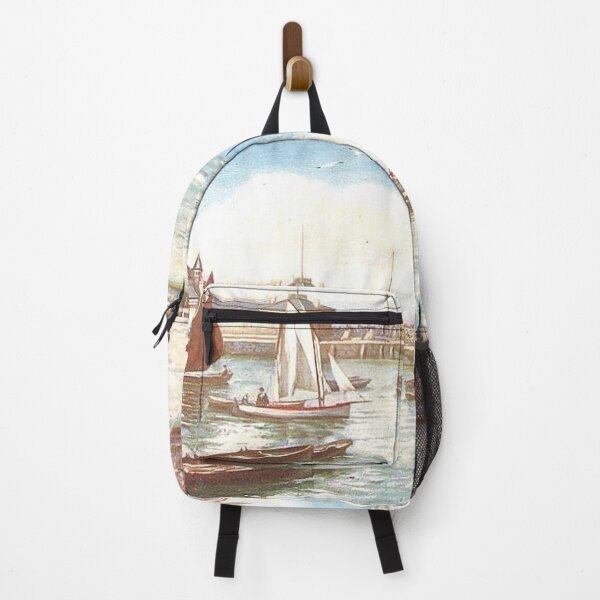 Item preview, Vintage Illustration of Rothesay Harbour and Pier designed and sold by yourscotland.