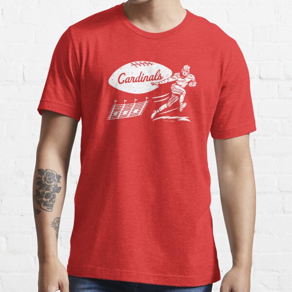 deadmansupplyco Vintage Running Baseball Player - St. Louis Cardinals (White St. Louis Wordmark) Long Sleeve T-Shirt