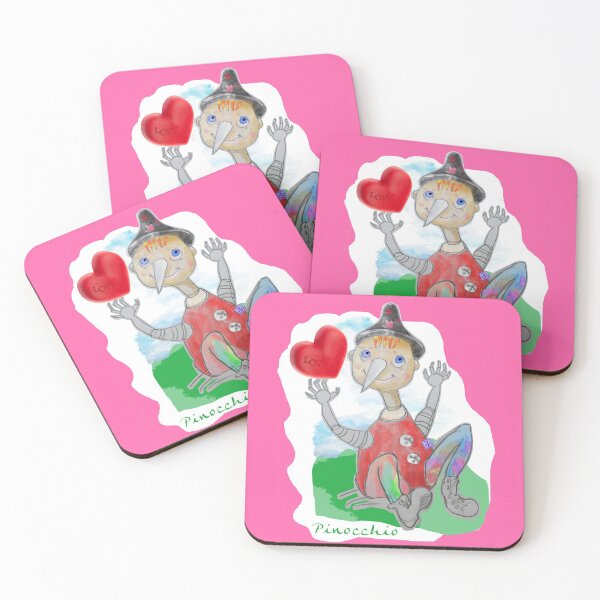 Item preview, Playing Wood PINOCCHIO with Love Heart (Original Drawing by ACCI) designed and sold by VanyssaGraphics.