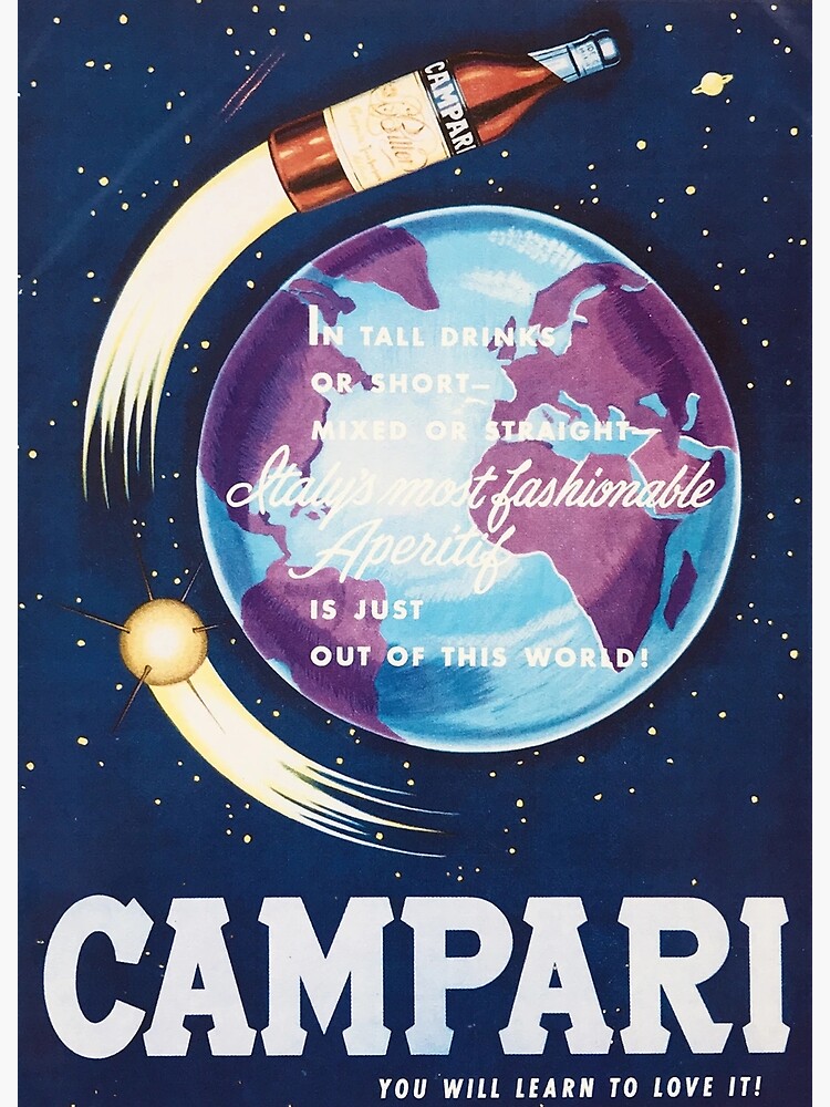 Discover Moon Drink Campari Poster Premium Matte Vertical Poster