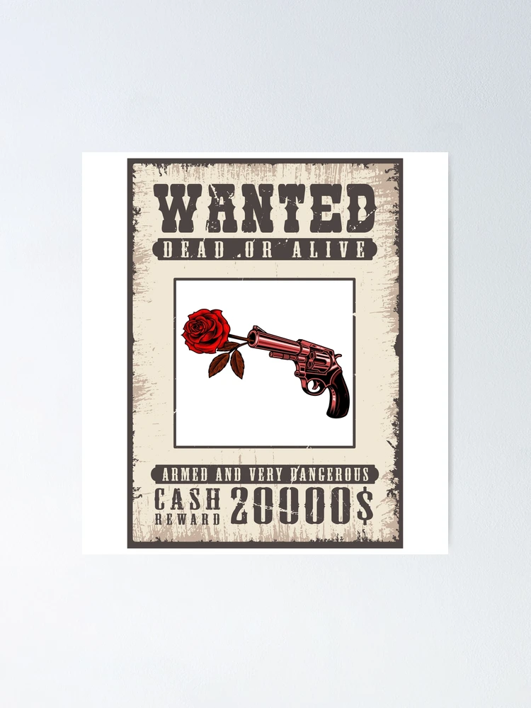 Wanted Dead or Alive Jacks Poster (A Curse for store True Love Print) LAMINATED