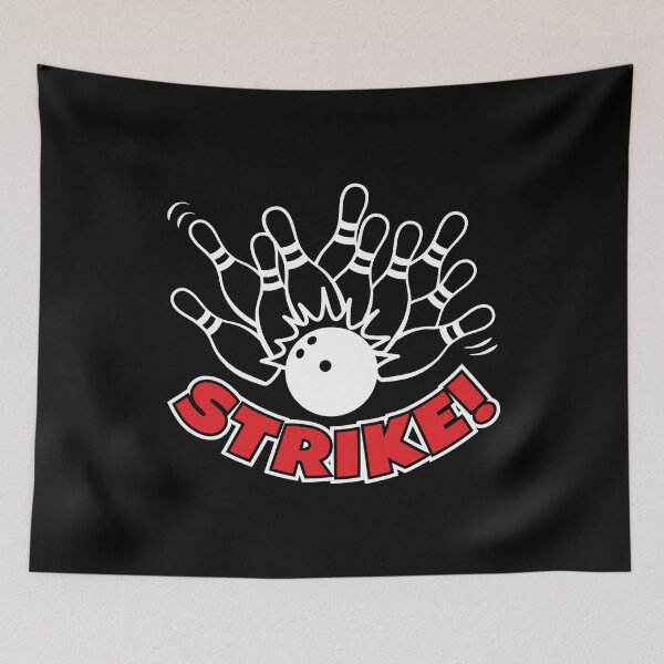 Item preview, Strike Ten Pin Bowling Motif designed and sold by SpoofTShirts.