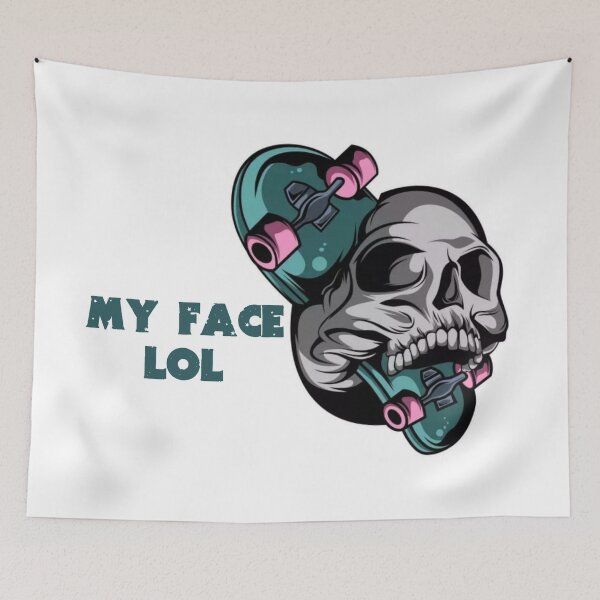 Item preview, Skull and MY FACE LOL - Skull designed and sold by rahman-7.