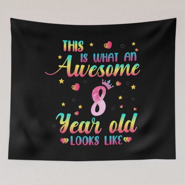 Item preview, 8th Birthday Girl, Awesome 8 Year Old Looks Like designed and sold by holidaysdung.