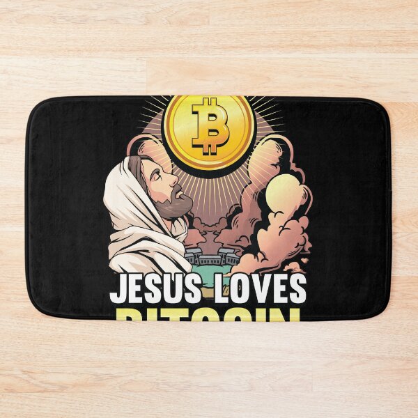 Item preview, Jesus Loves Bitcoin Funny Crypto Hodl and BTC Blockchain  designed and sold by Rzelemenz.