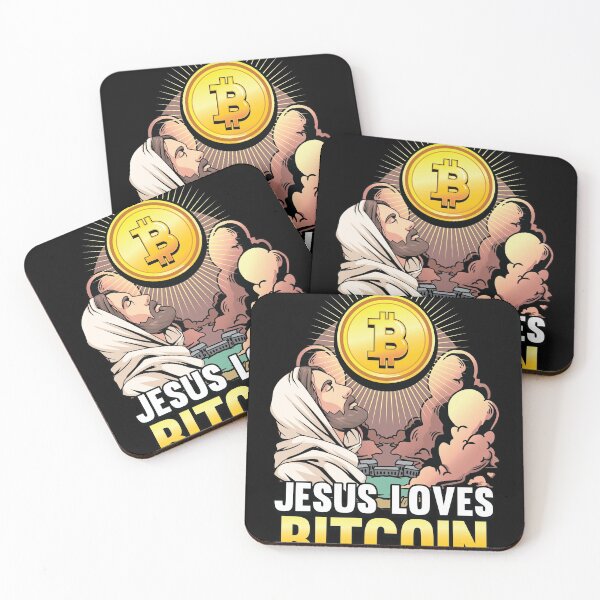 Item preview, Jesus Loves Bitcoin Funny Crypto Hodl and BTC Blockchain  designed and sold by Rzelemenz.