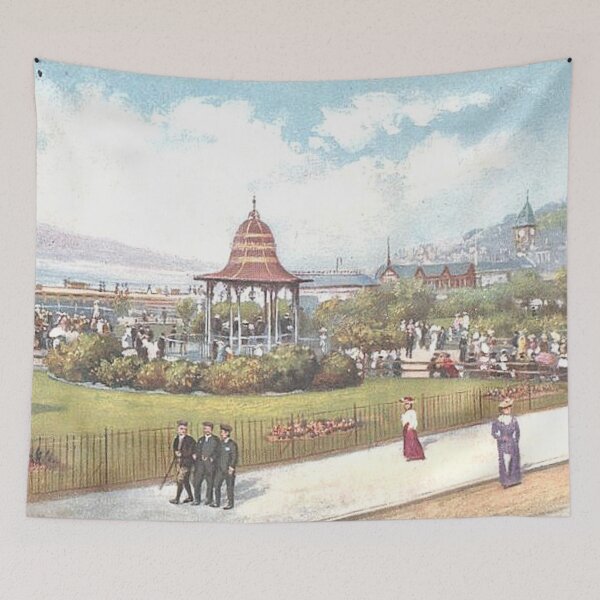 Item preview, Vintage Illustration of Rothesay Bandstand designed and sold by yourscotland.