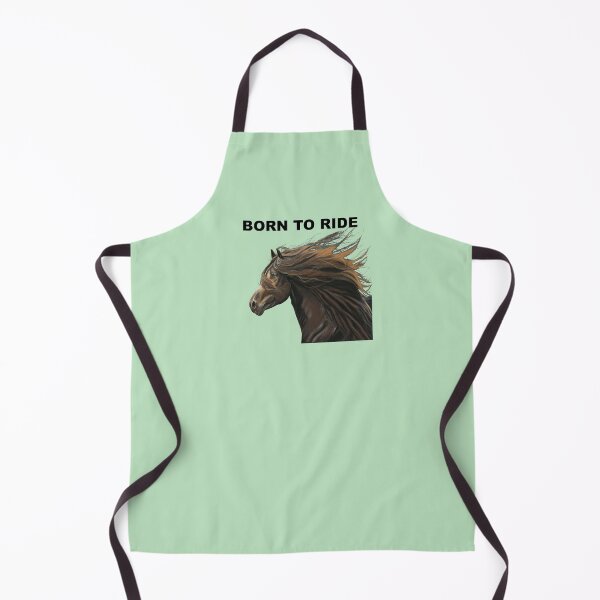 Item preview, Born to ride Beautiful Horse art green background - Equestrian born to ride art - horse lover designed and sold by IslesArt.