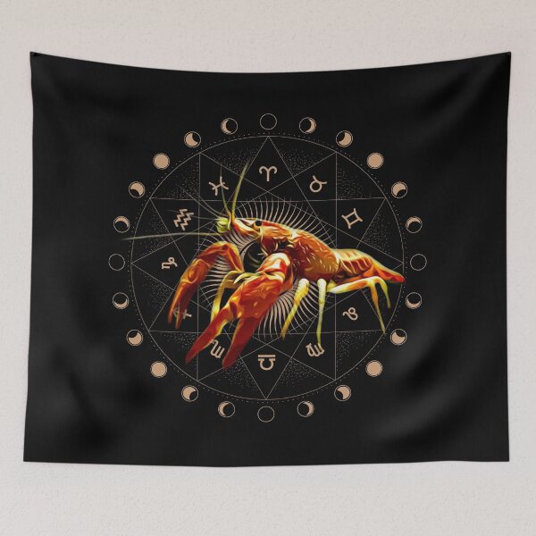 Item preview, Awesome astrological Cancer Crayfish Zodiac Animal Fun Graphic Zodiac Sign designed and sold by SweetEnjoyable.