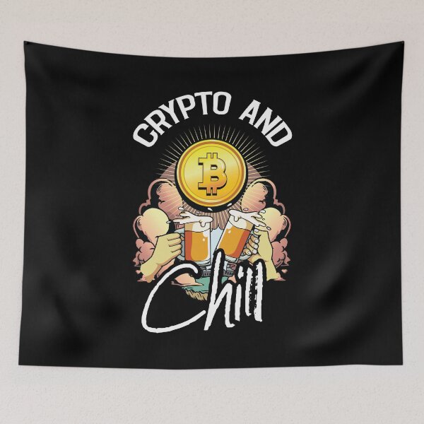 Item preview, Crypto and Chill Funny Crypto Hodl BTC Blockchain Bitcoin  designed and sold by Rzelemenz.