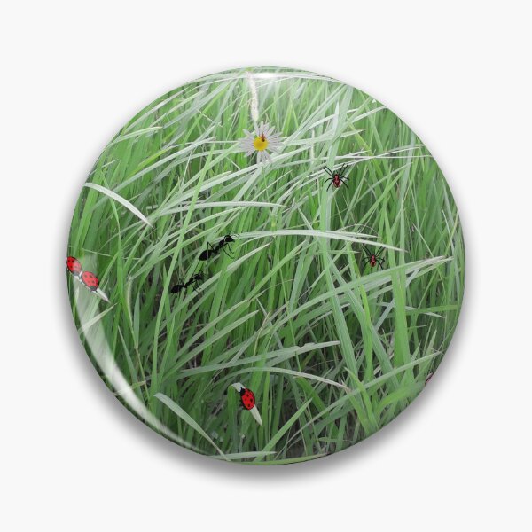 Item preview, green grass and insects designed and sold by Millennial Gallery.