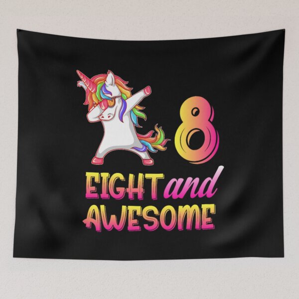 Item preview, 8th Birthday Girl, Eight and Awesome Girl Birthday designed and sold by holidaysdung.