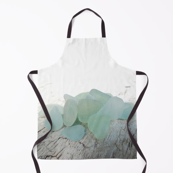 Item preview, Sea Foam Sea Glass Pieces IMAGE PRINT ONLY Small Selection on Rustic Pale Wood designed and sold by Beachy.