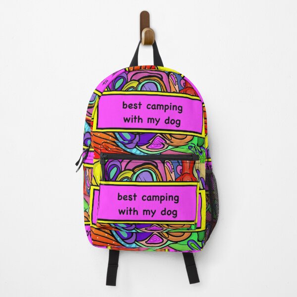Item preview, best camping with my dog designed and sold by sarina G.