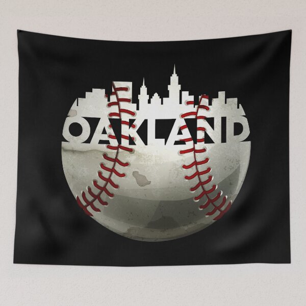 Item preview, Outstanding Oakland Baseball Ball With Oakland Skyline designed and sold by Urosek.
