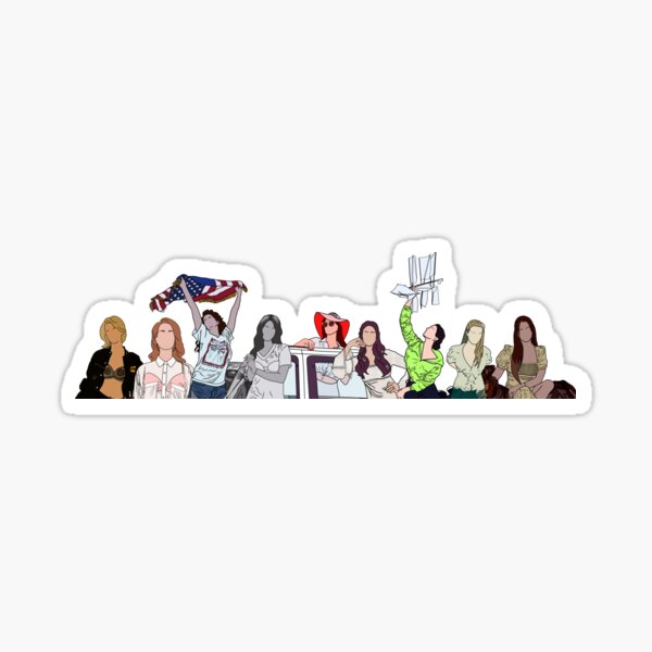 L'évolution de Lana del Rey Sticker