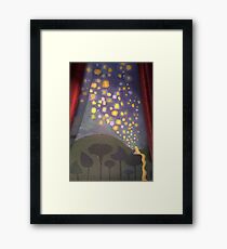 The Floating Lights Framed Print