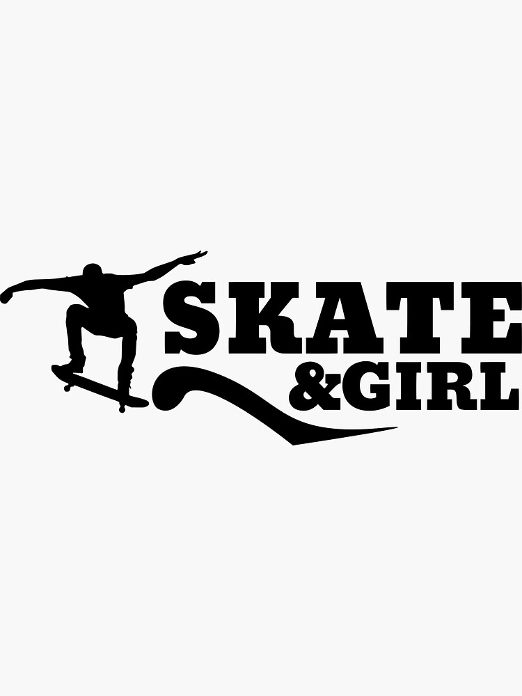 "Skate & Girl Skater Boy / Guy Skateboard lover Skateboarder Boyfriend