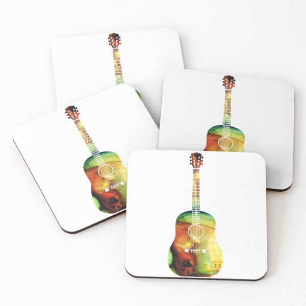 Item preview, Acoustic Guitar - Colorful Abstract Musical Instrument by Sharon Cummings designed and sold by Sharon Cummings Art.