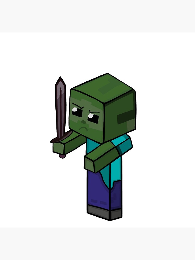 baby zombie minecraft drawing